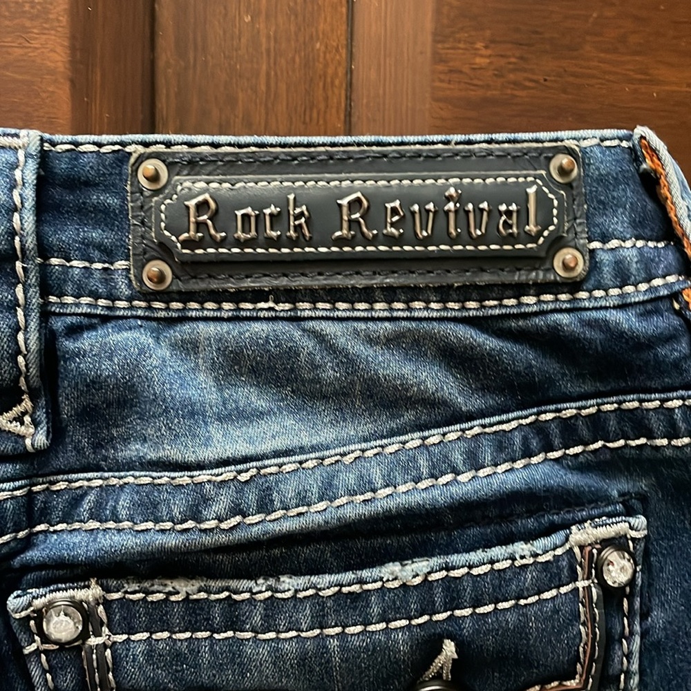 Women’s Rock Revival Betty Skinny blue jeans size 27 - Picture 13 of 15